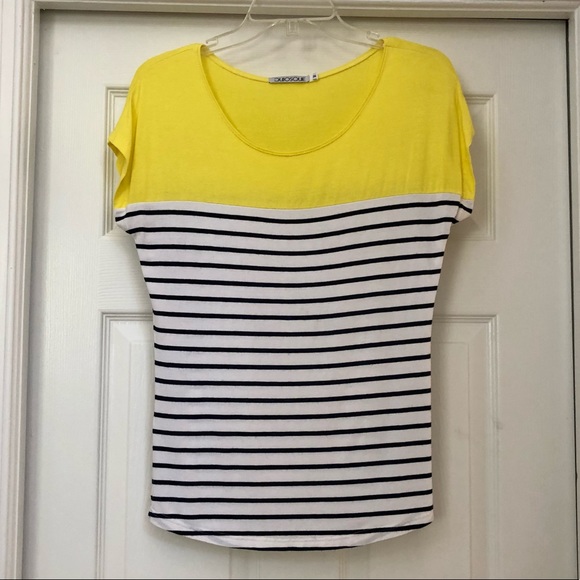 Quiosque Designer Striped Color Block Blouse Top - Picture 5 of 16